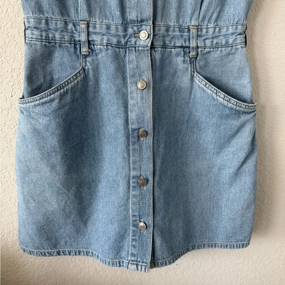 Gloria Vanderbilt - Denim Short Sleeve Dress/Romper - Size M - Perfect Condition - Picture 2 of 7